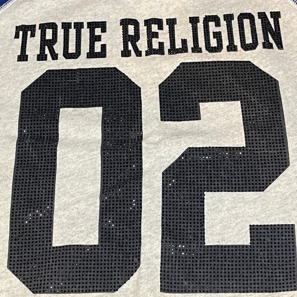True Religion Women's Raglan Sweatshirt – Size Large, EUC - Picture 5 of 6